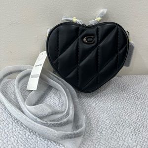 Brand New Coach Heart 14 Quilted